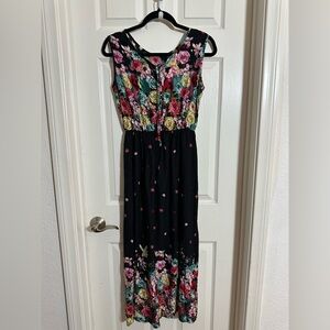 Floral Sleeveless Maxi Dress